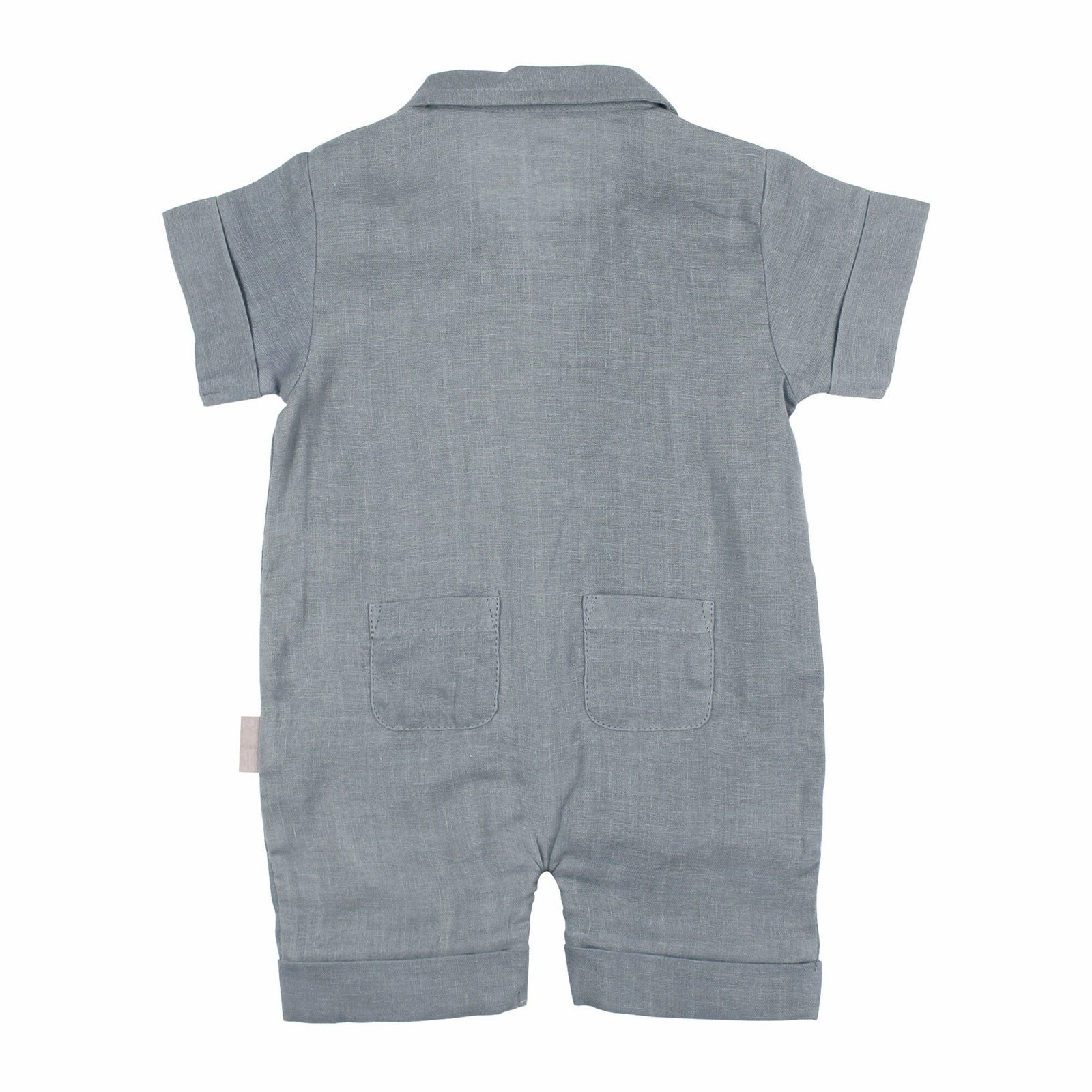 Organic Muslin Short Sleeve Coverall - Twilight