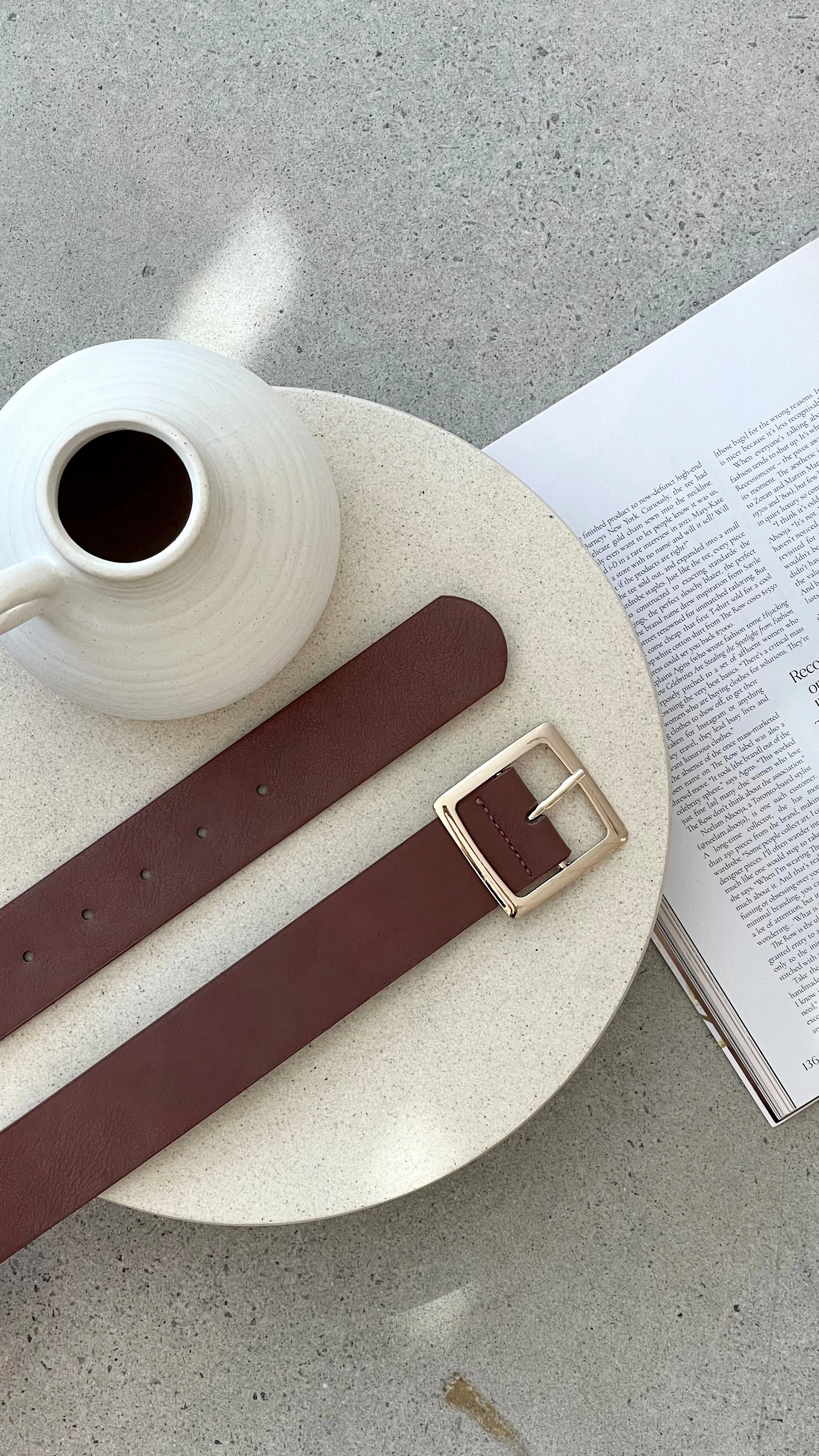 Portia Belt - Taupe
