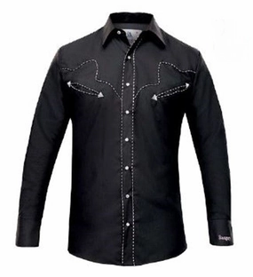 Rangers Desierto 010CA01 Western Shirt Black