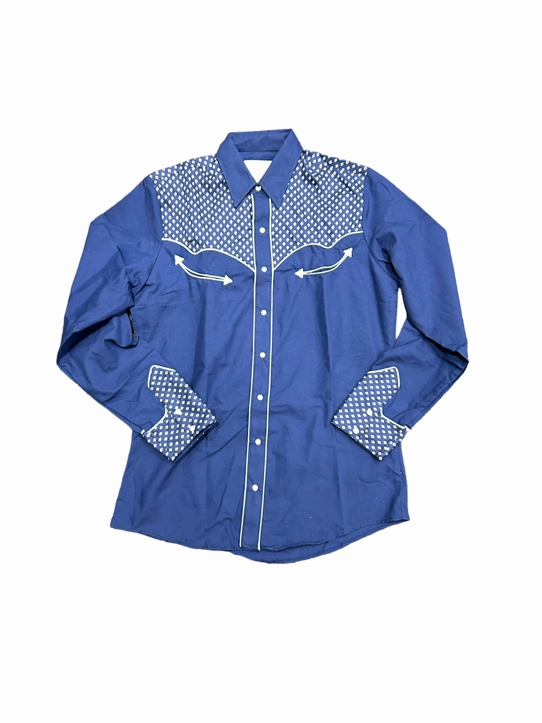 Rangers Ropa Navy 159CA01 Western Shirt