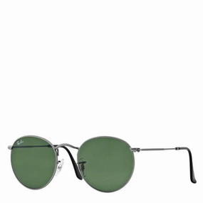 RAY-BAN ROUND METAL RB3447 MATTE GUNMETAL