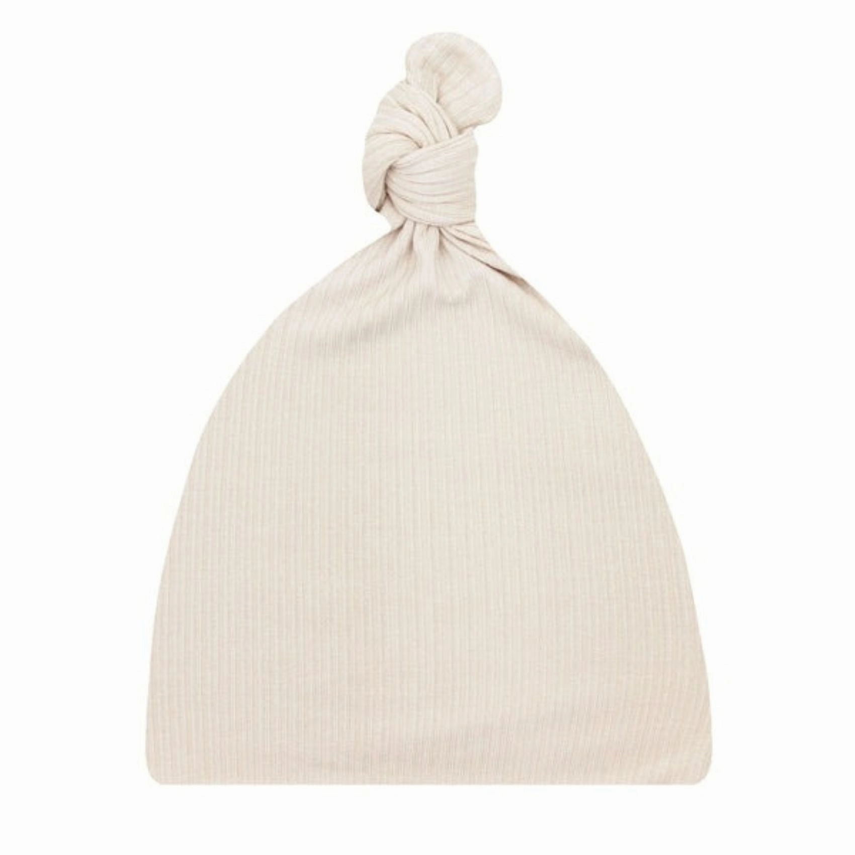 Ribbed Top Knot Hat