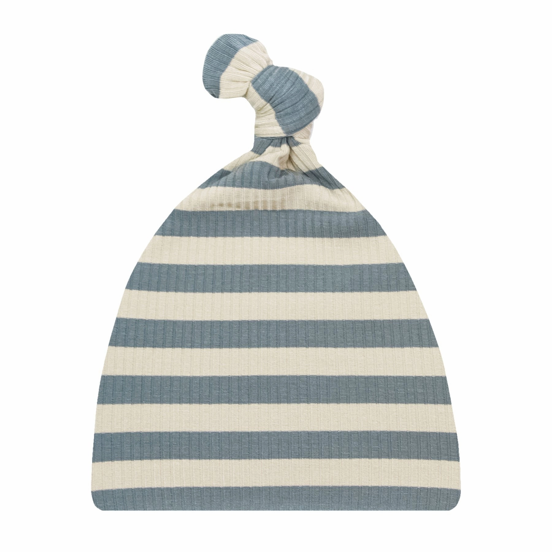 Ribbed Top Knot Hat