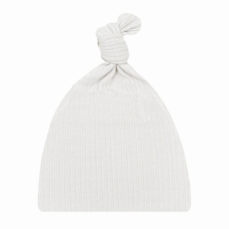 Ribbed Top Knot Hat