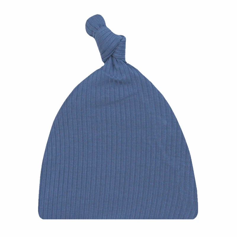 Ribbed Top Knot Hat