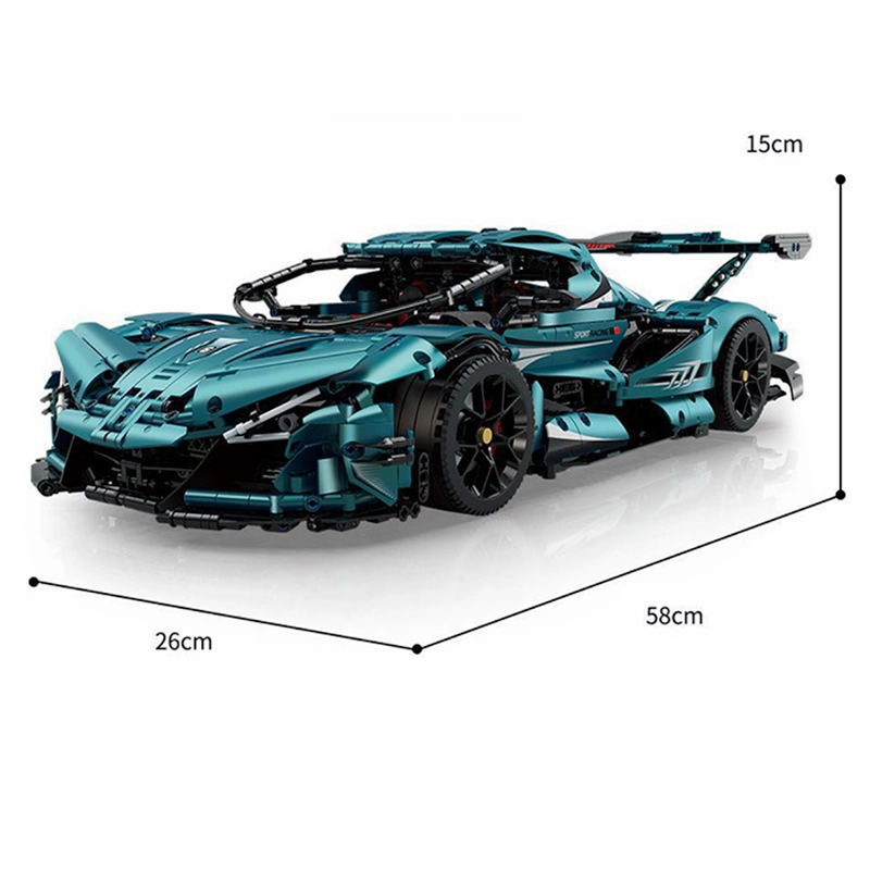 Satin Blue Intense Emotion Hypercar 3467pcs