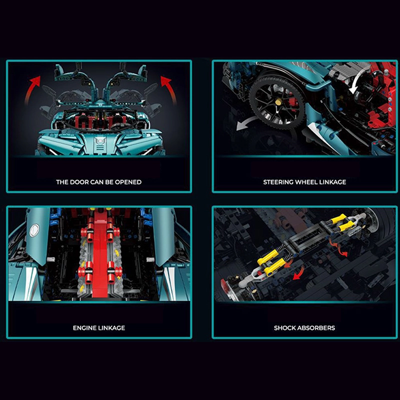 Satin Blue Intense Emotion Hypercar 3467pcs