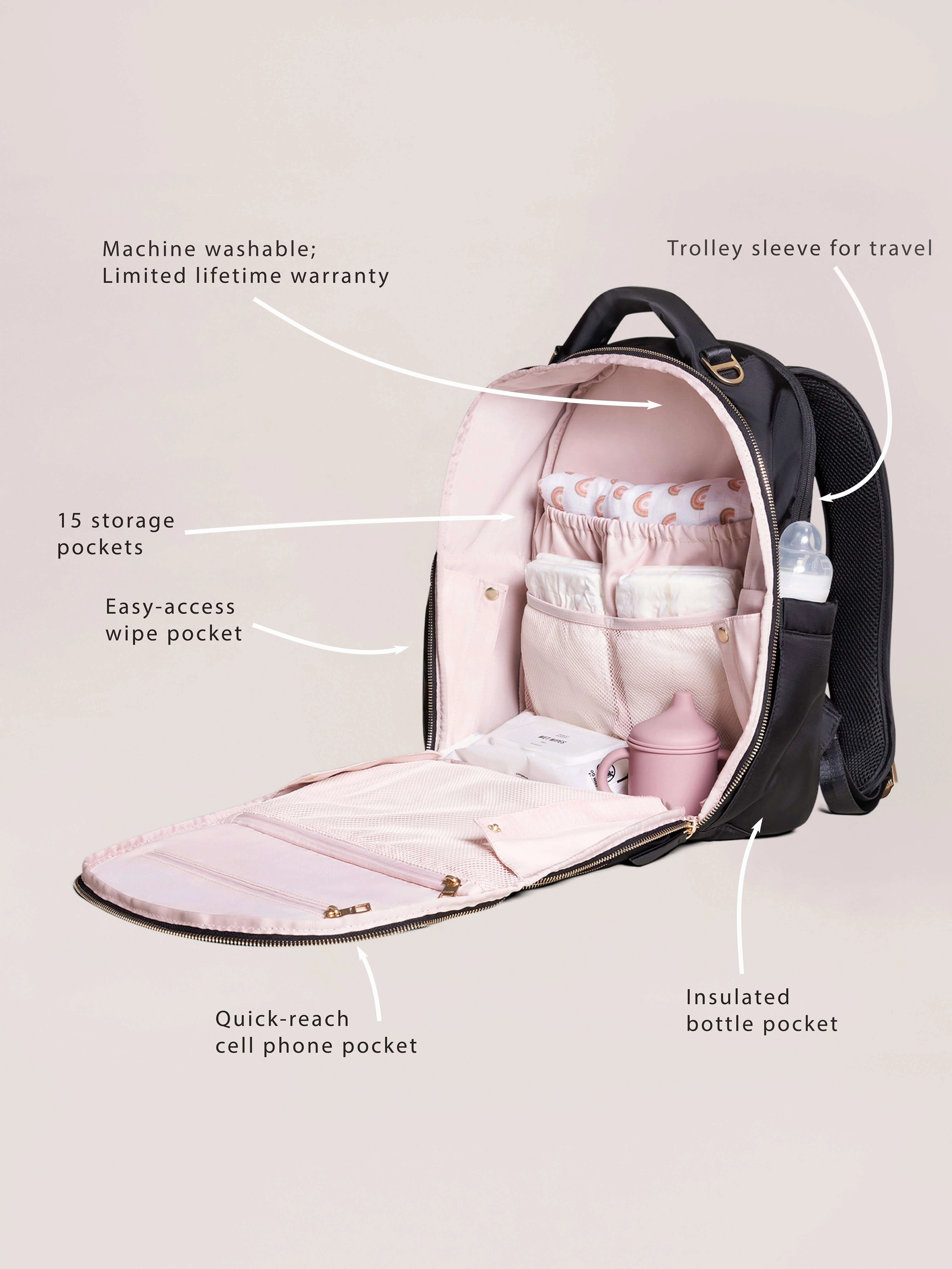 Sazan   JuJuBe Classic Diaper Backpack - Paisley Floral