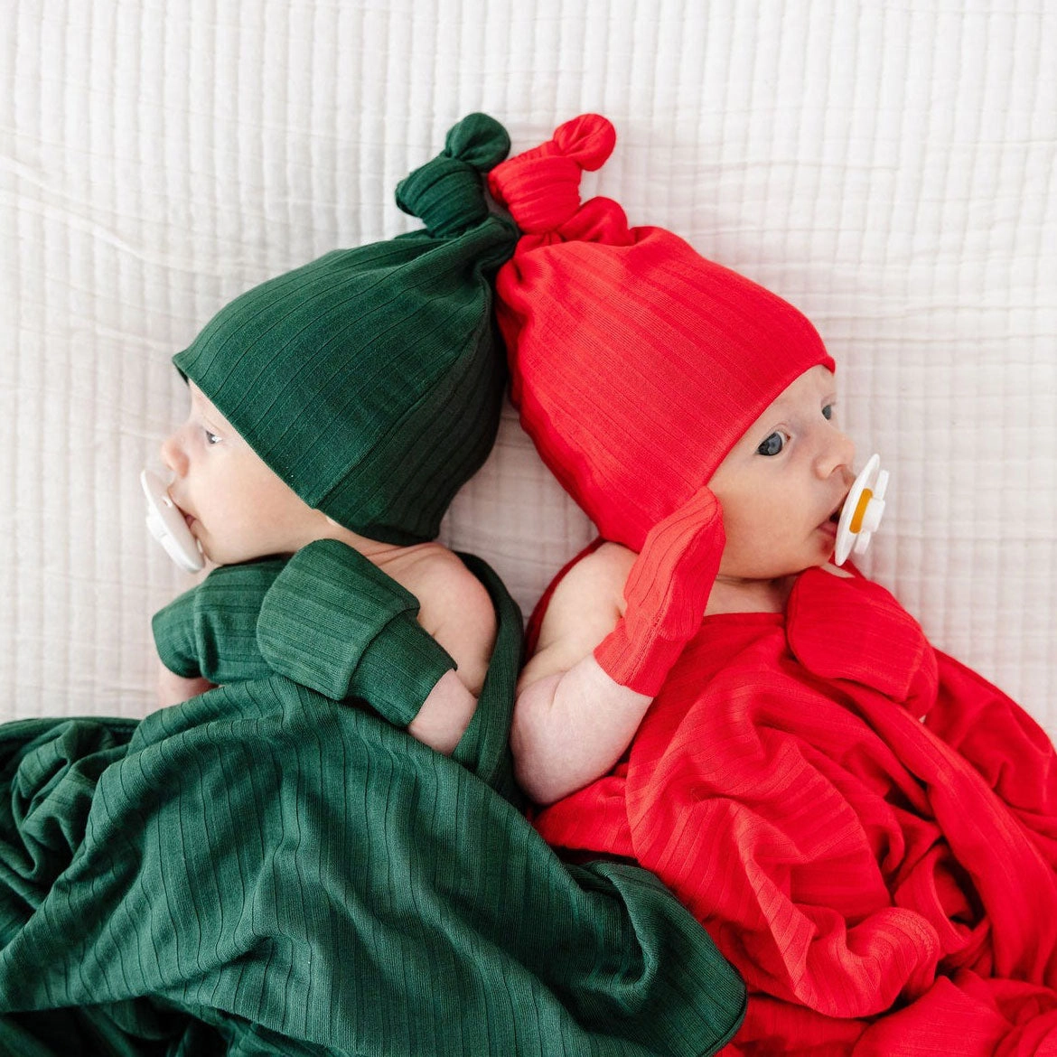 Seasonal Ribbed Top Knot Hat