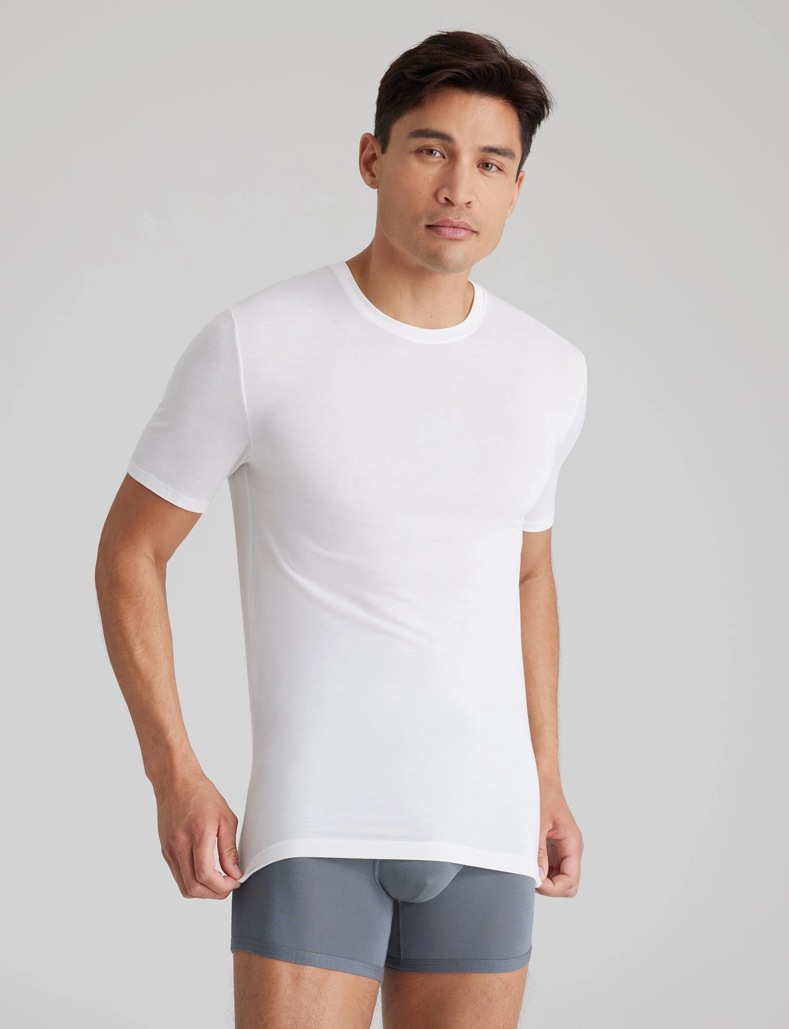 Second Skin Crew Neck Stay-Tucked Undershirt (3-Pack)