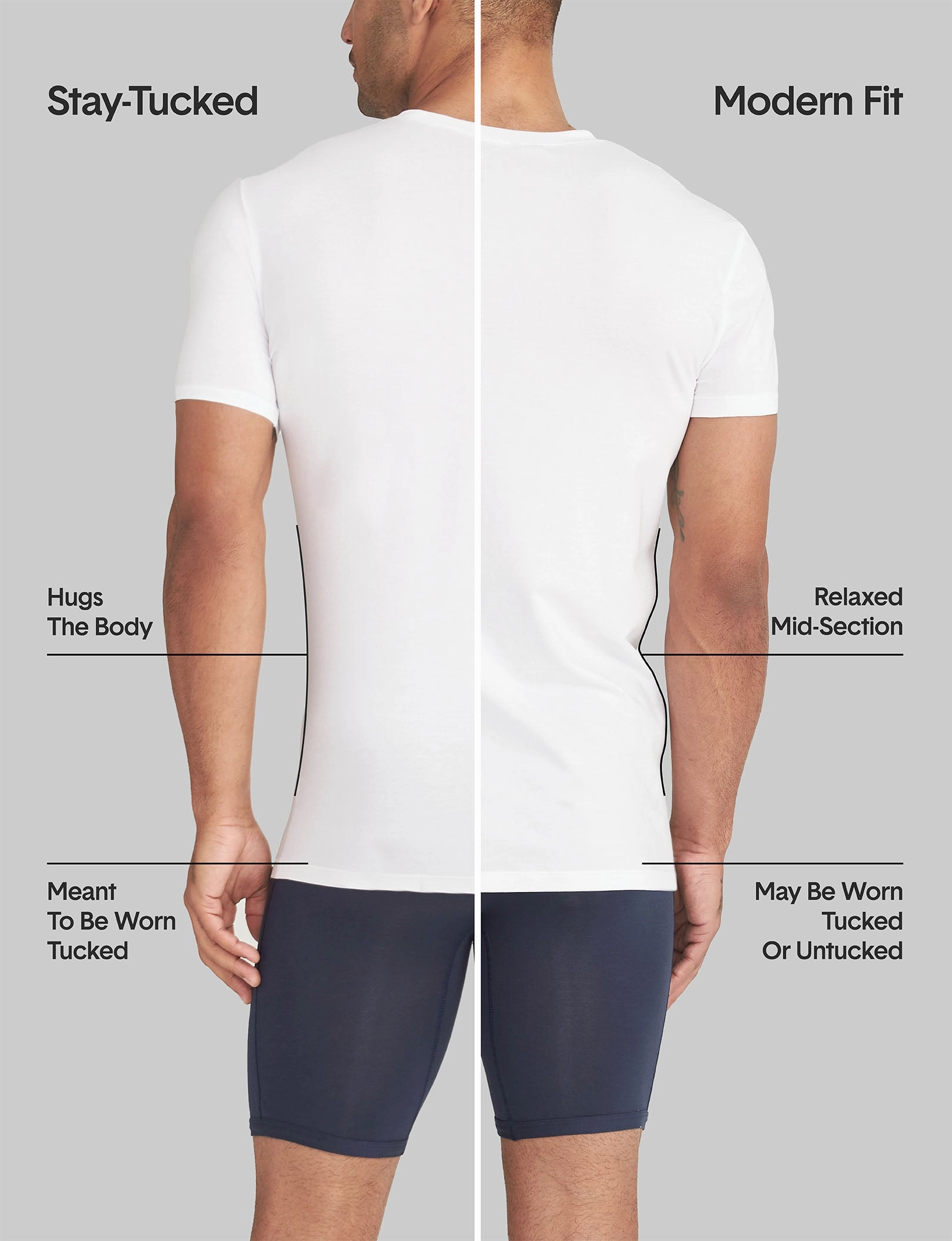 Second Skin Deep V-Neck Stay-Tucked Undershirt