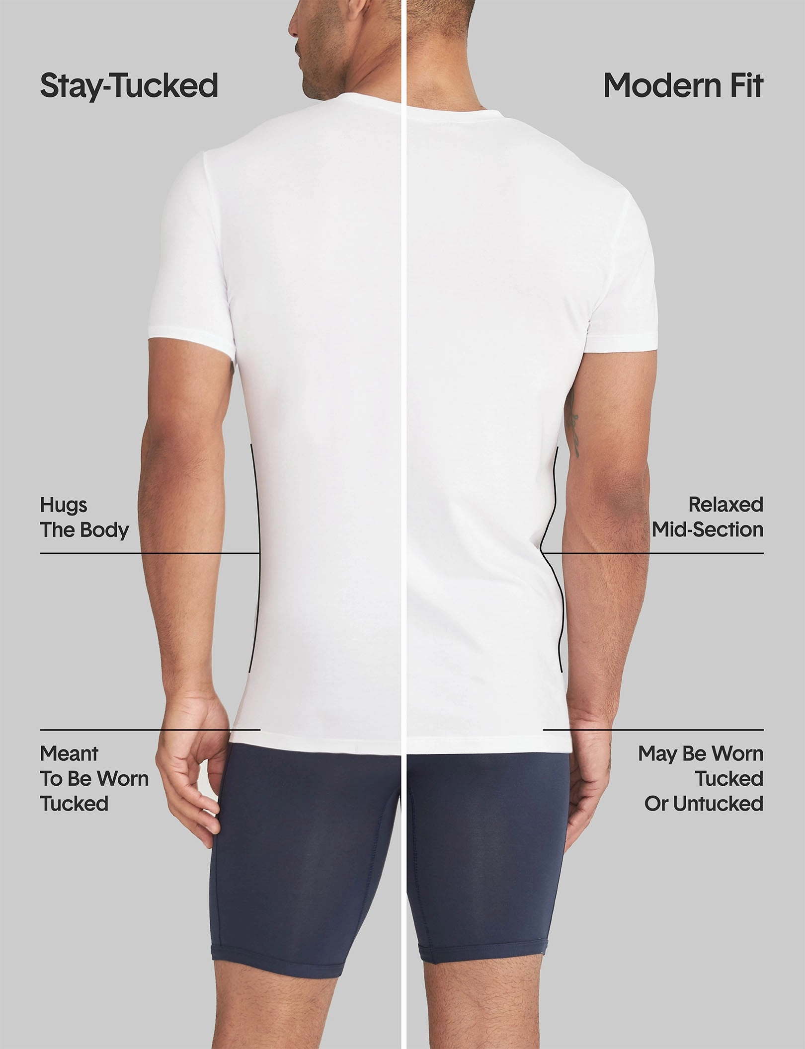 Second Skin High V-Neck Modern Fit Undershirt