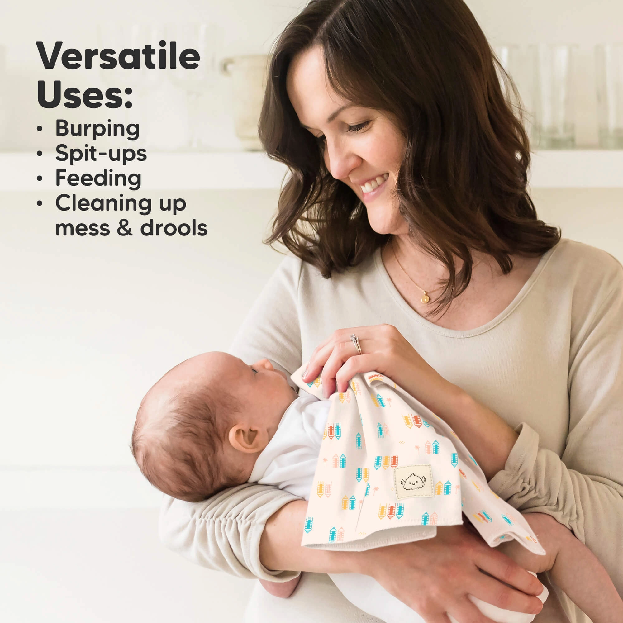 Shea Burp Cloths (Prism)
