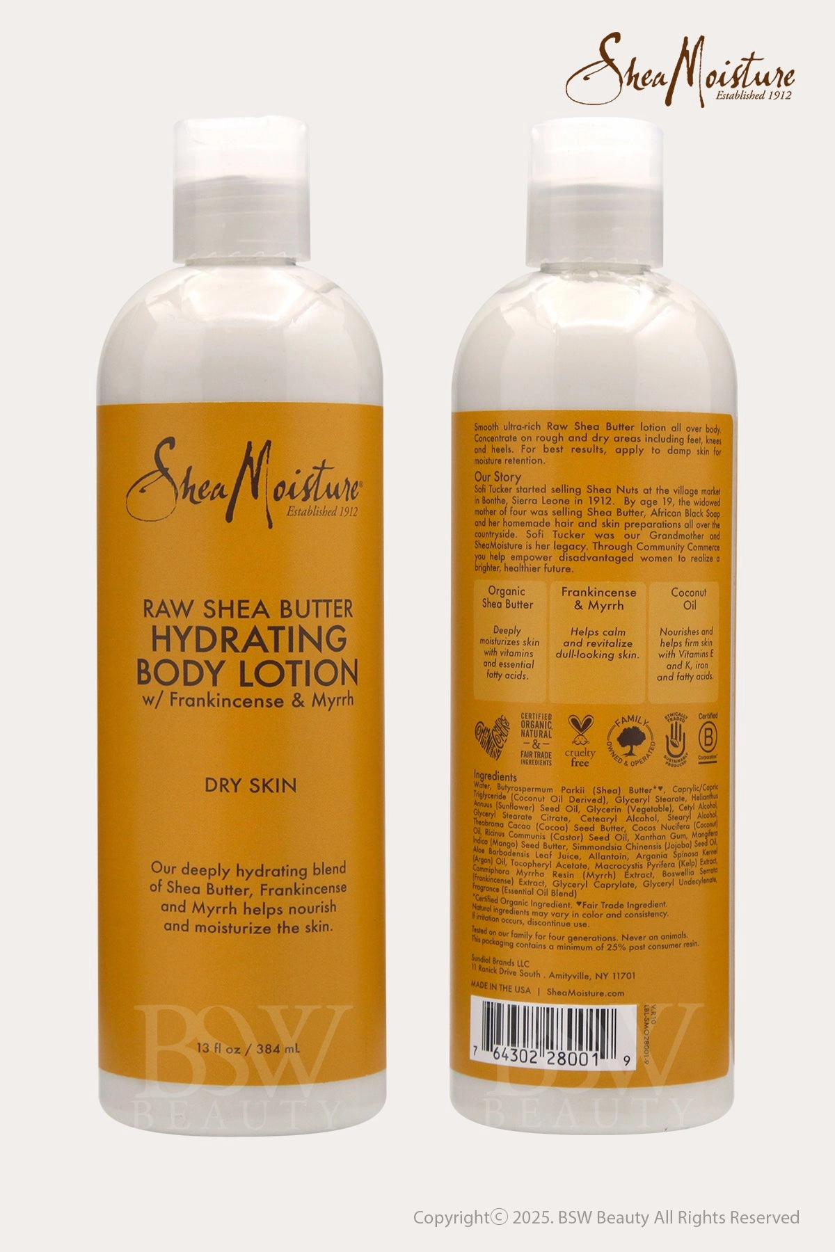 SHEA MOISTURE RAW SHEA BUTTER LOTION 13oz