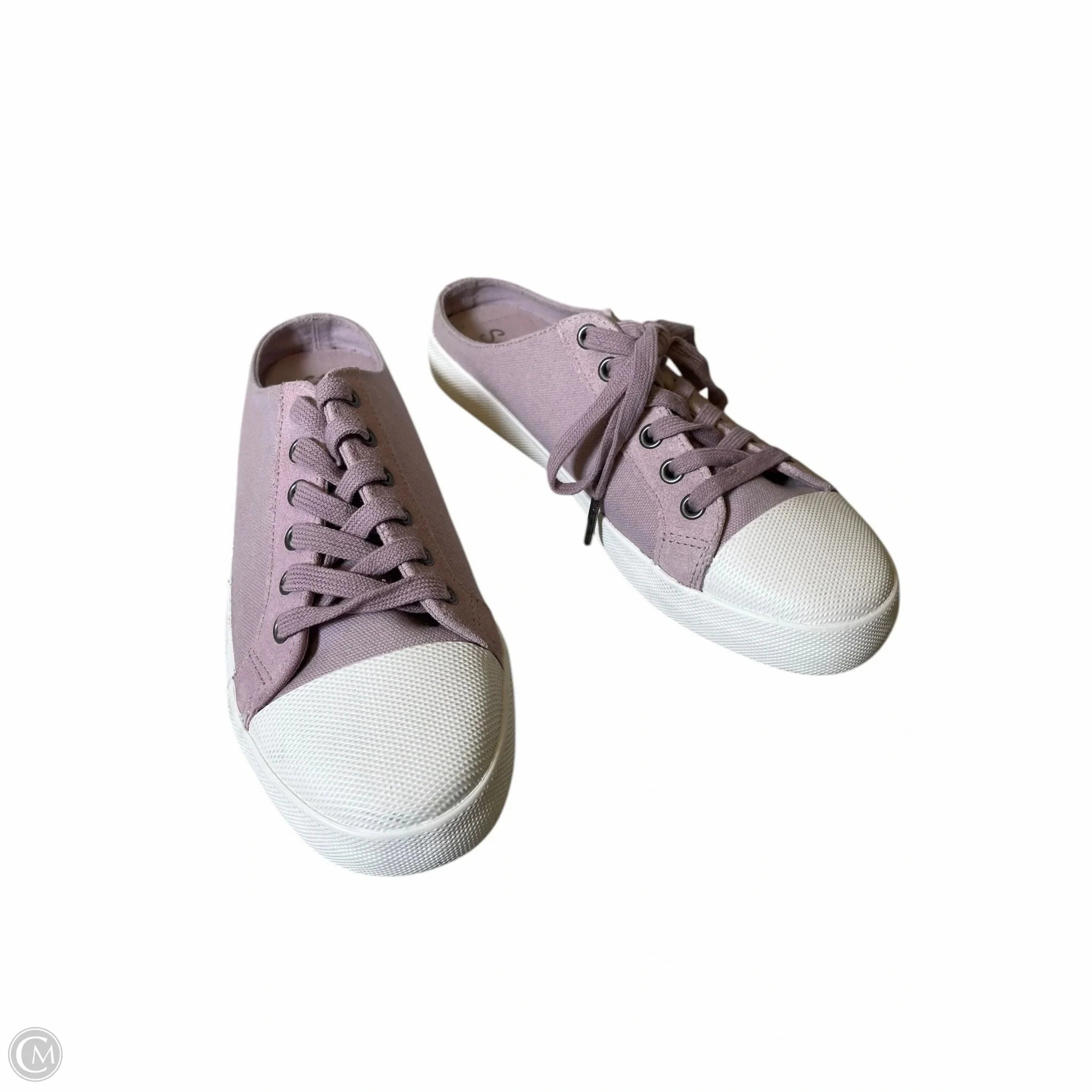 Shoes Flats By Splendid In Purple & White, Size: 7.5