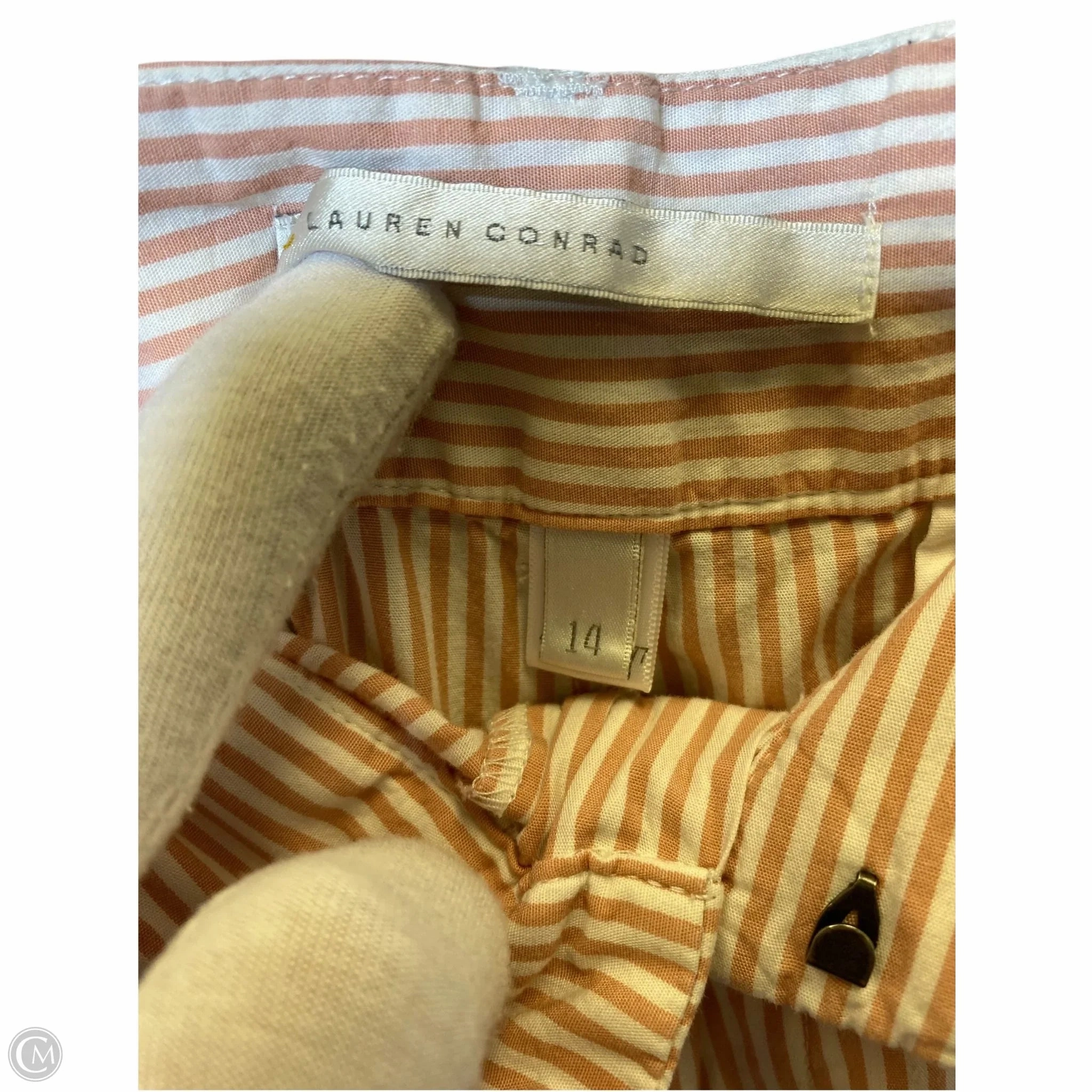 Shorts By Lc Lauren Conrad In Striped Pattern, Size: 14