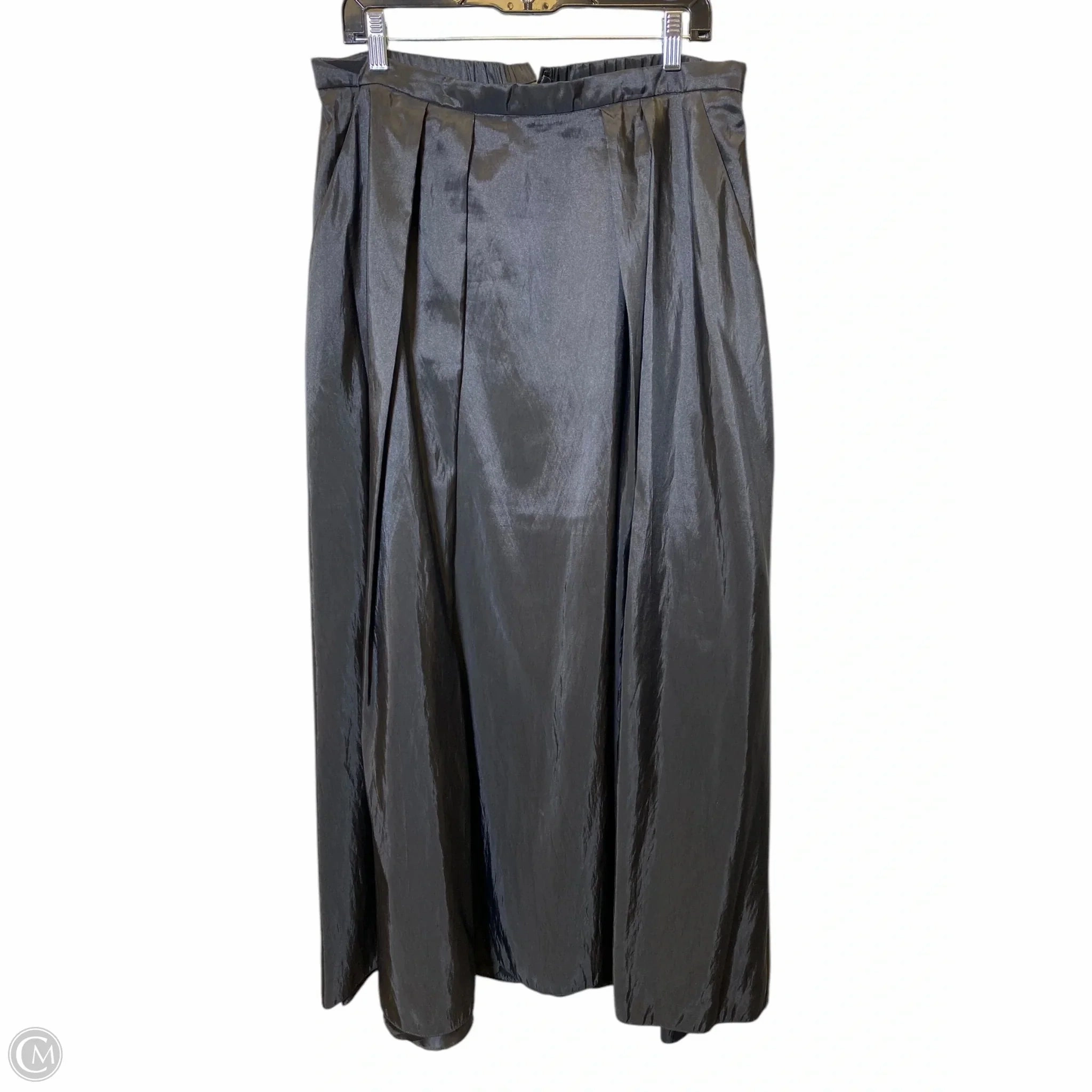 Skirt Maxi By Alex Evenings In Black, Size: Xl