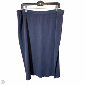 Skirt Midi By Ming Wang In Navy, Size: 0x