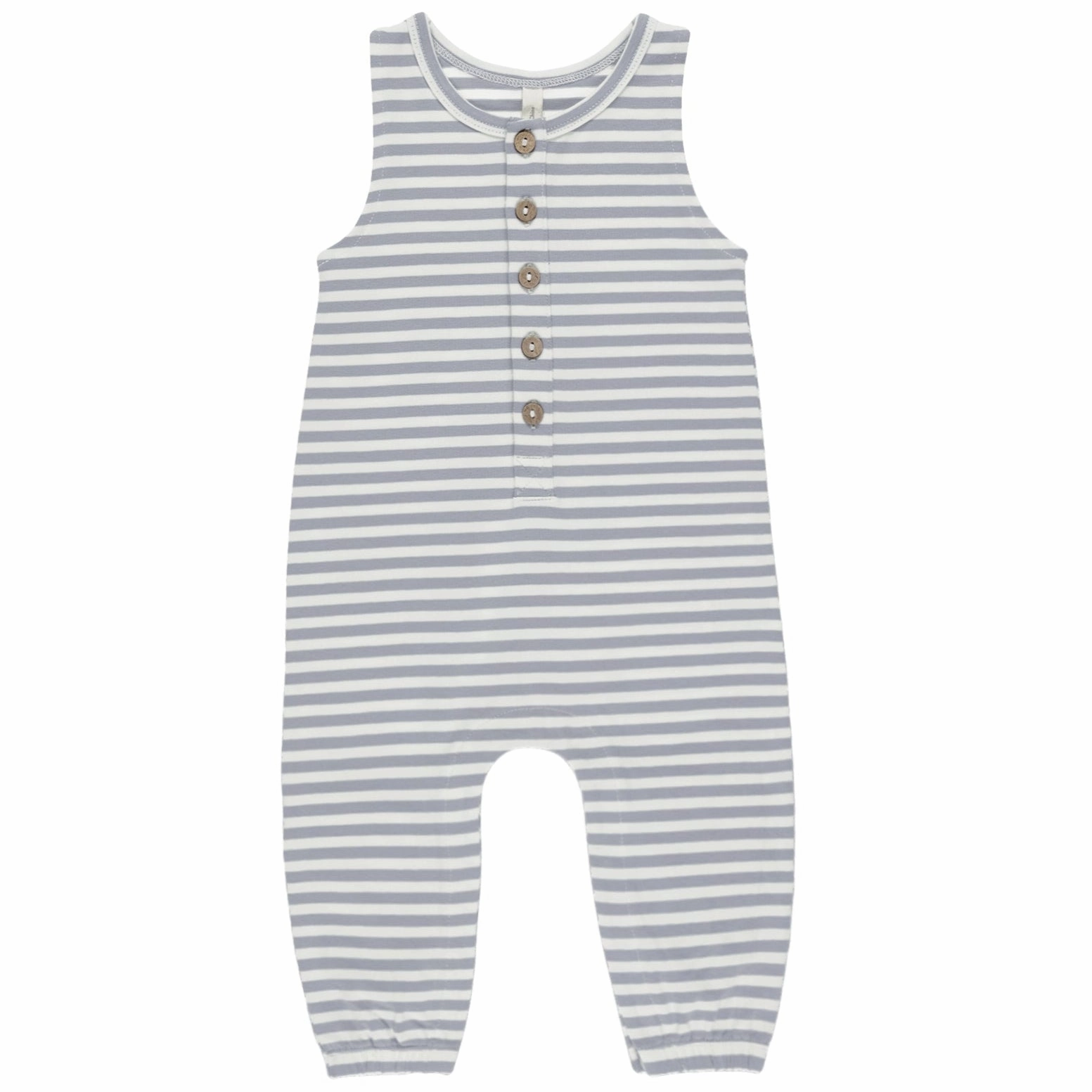 Sleeveless Jumpsuit - Blue Stripe