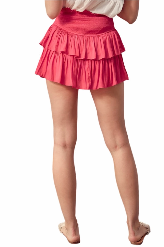 Smocking Skirt with Shorts