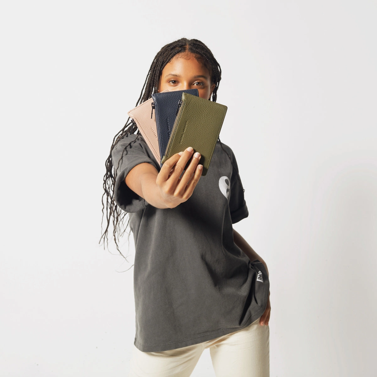 Status Anxiety Avoiding Things Cardholder In Khaki
