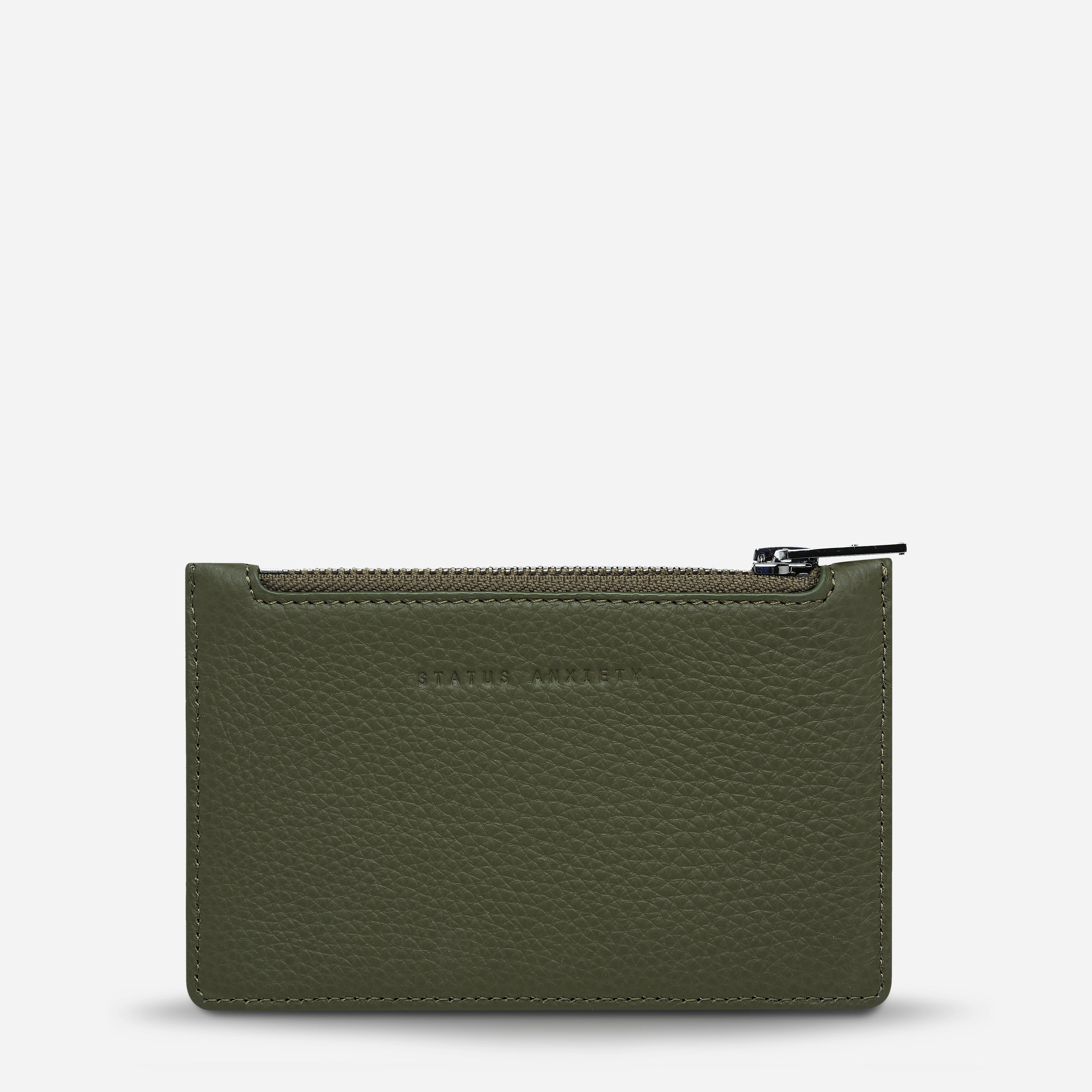 Status Anxiety Avoiding Things Cardholder In Khaki