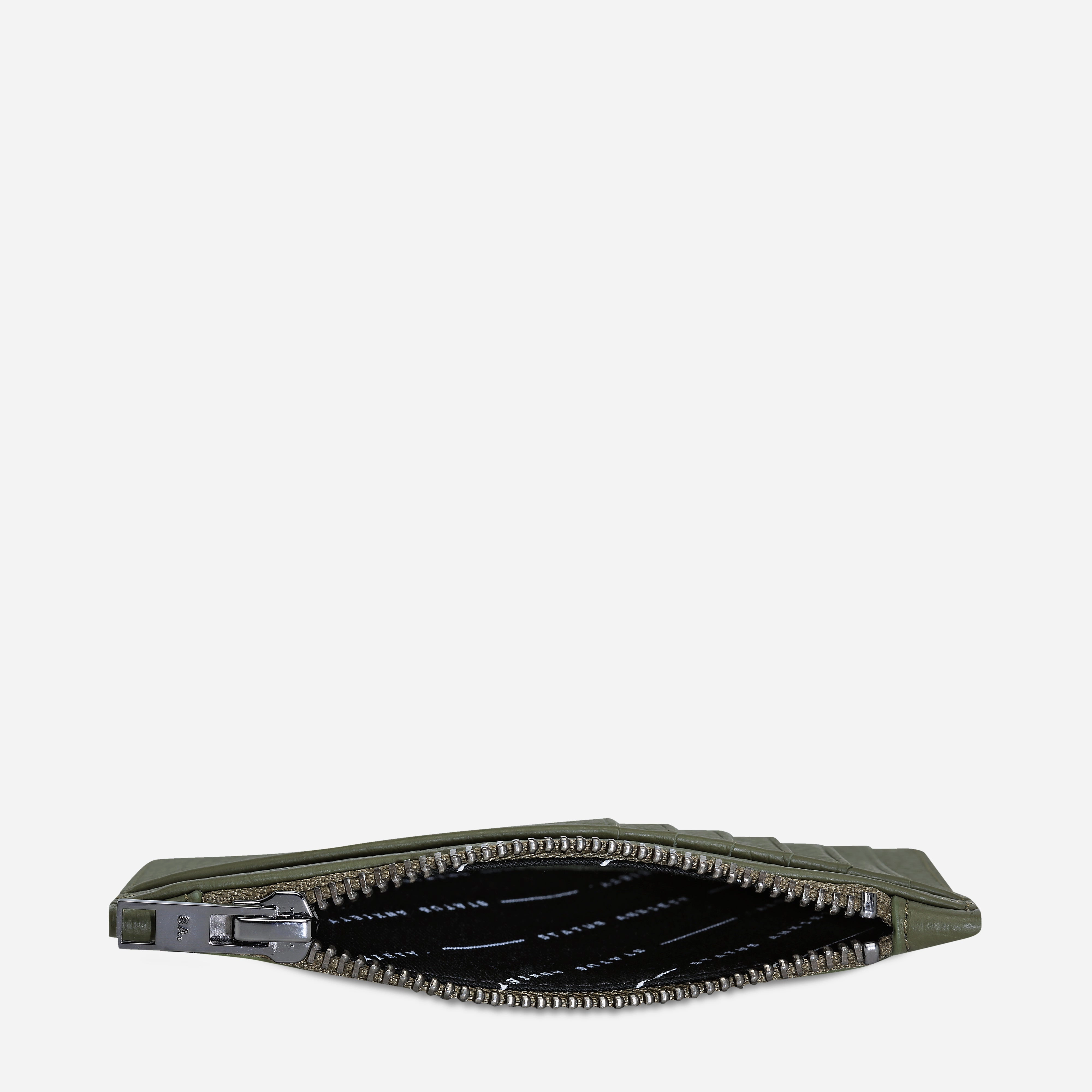 Status Anxiety Avoiding Things Cardholder In Khaki