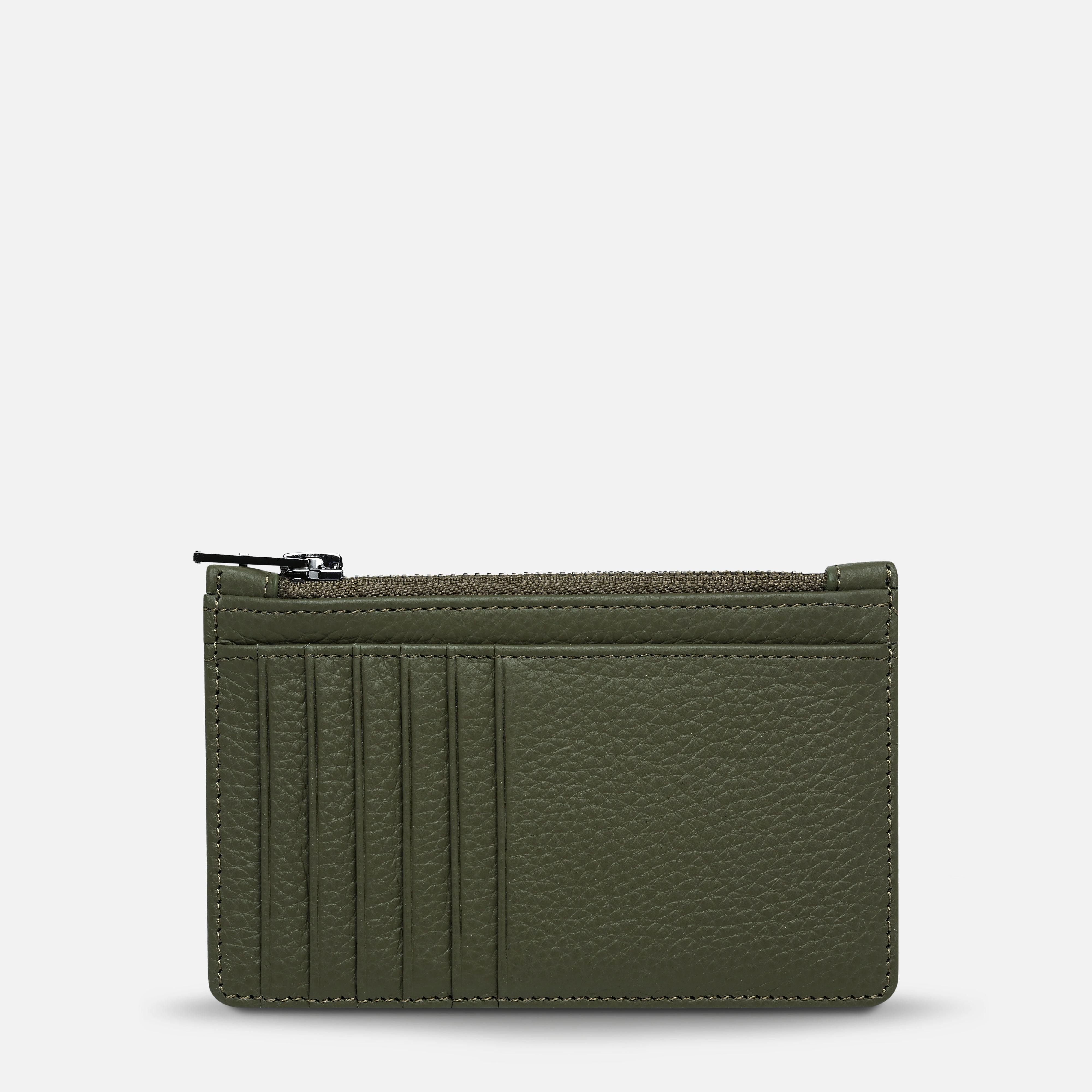 Status Anxiety Avoiding Things Cardholder In Khaki