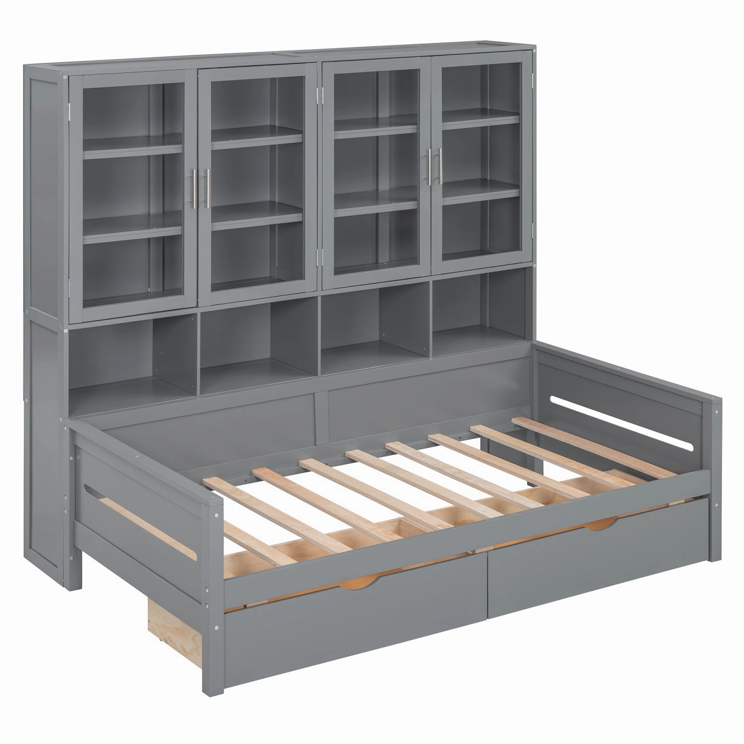 Streamdale Twin Daybed w/ Storage, LED & Shelves