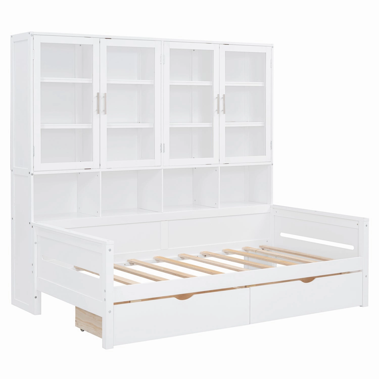 Streamdale Twin Daybed w/ Storage, LED & Shelves