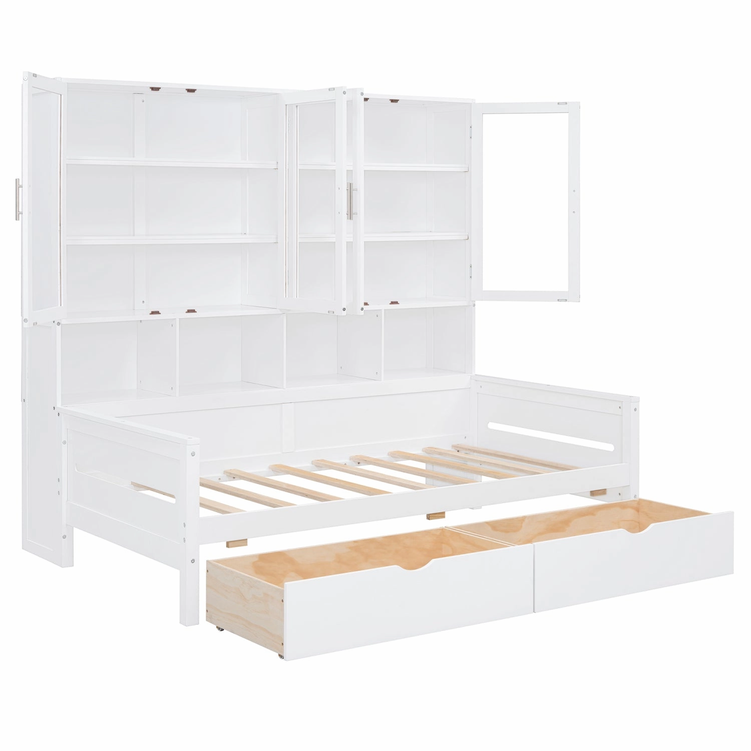 Streamdale Twin Daybed w/ Storage, LED & Shelves