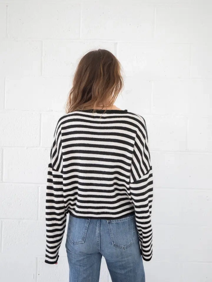 STRIPED PIPER CARDIGAN