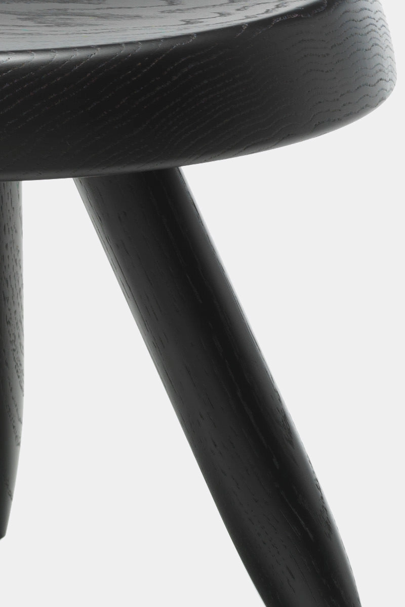 Tabouret Berger lacquered solid wood stool