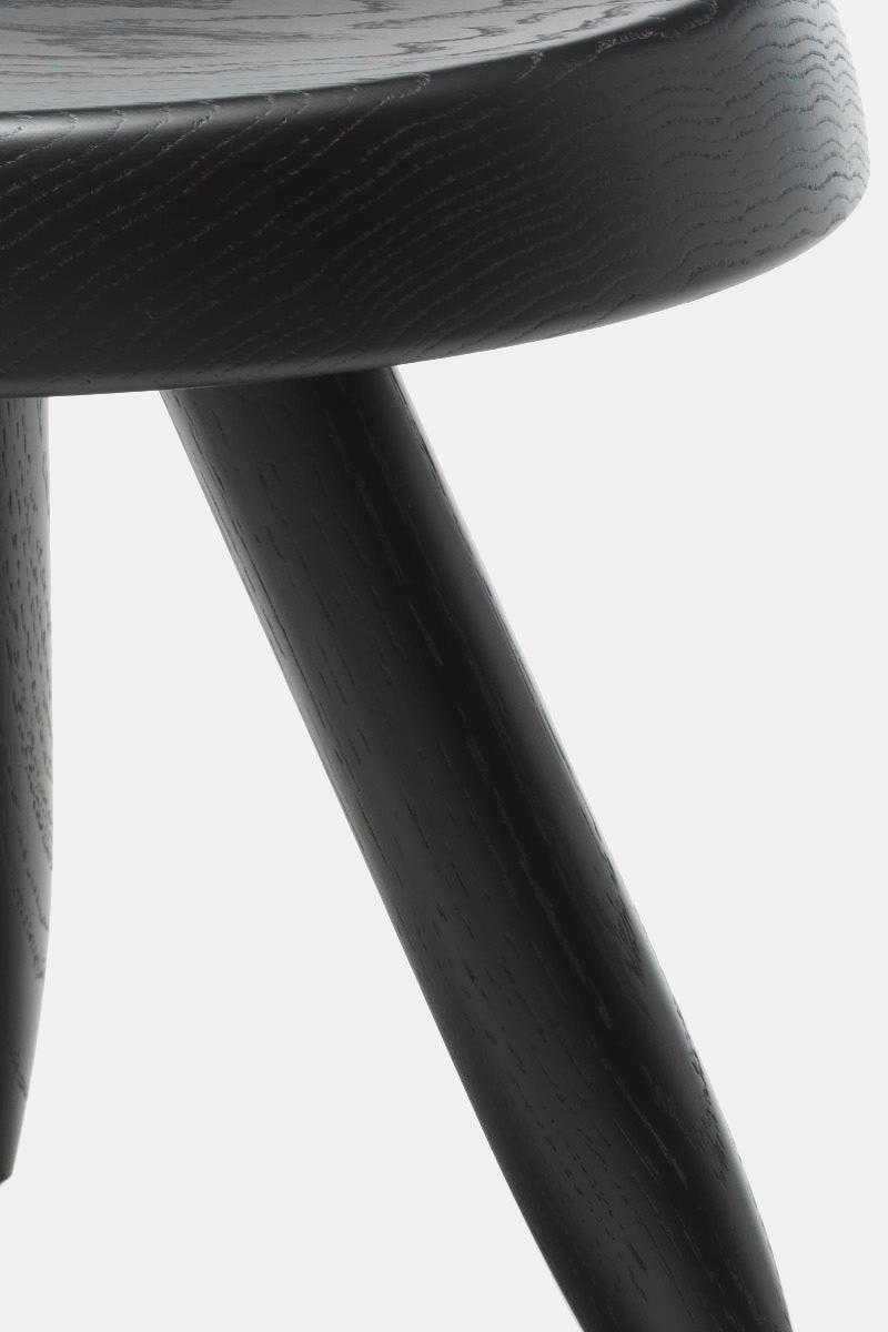 Tabouret Berger lacquered solid wood stool