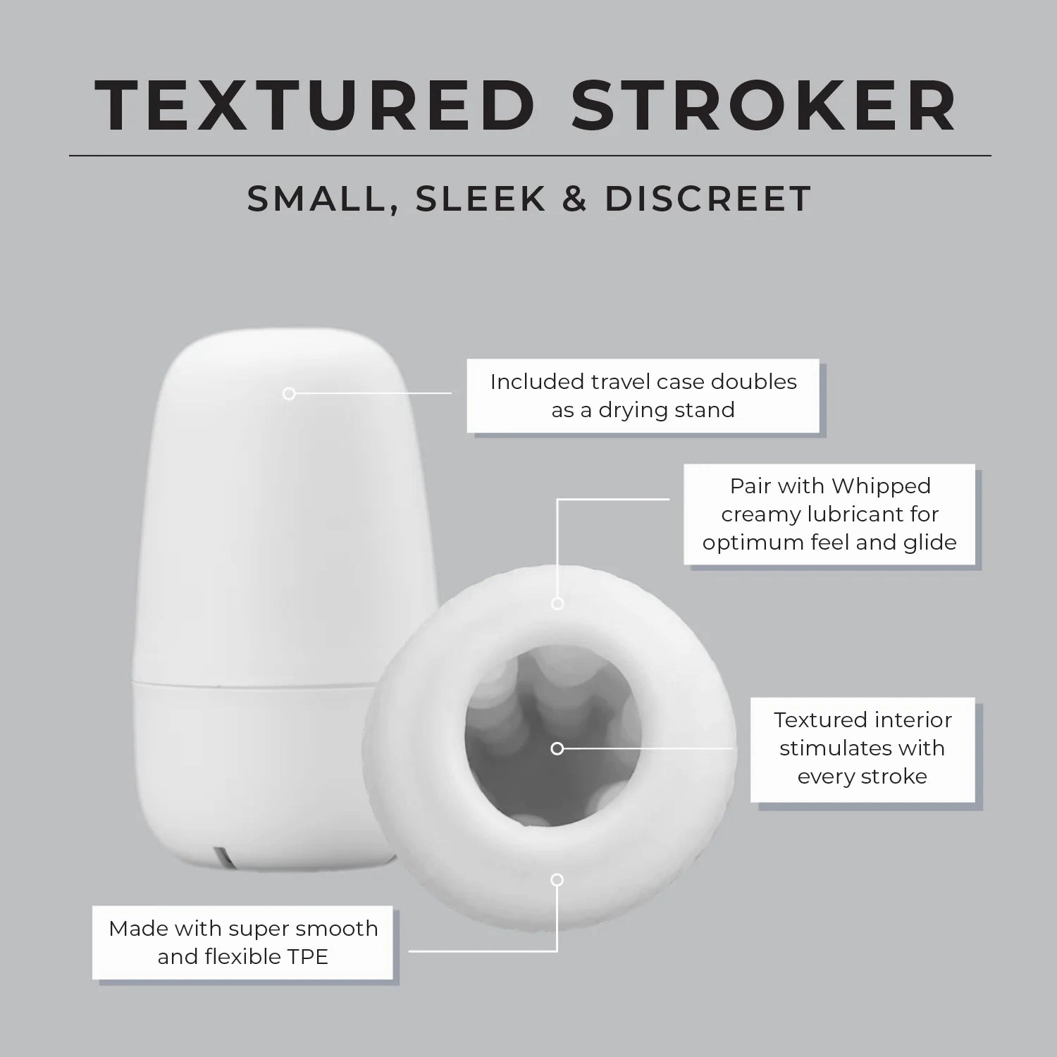 Textured Stroker - IN STOCK - 13 LEFT! - Pure Romance