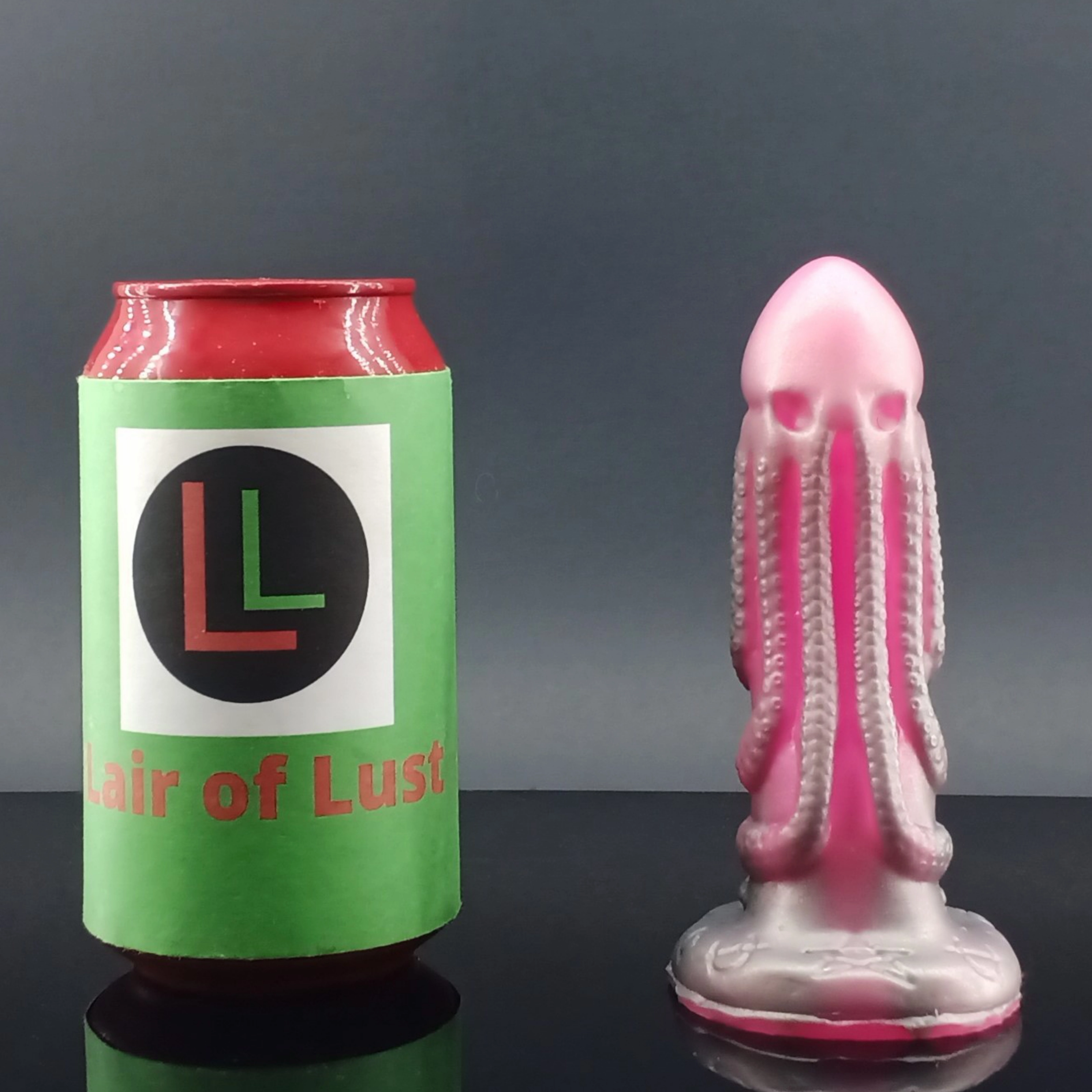 The Summoned One - Cthulhu Themed - Silver Wash over Pink - Small Size - 00-30 Firmness