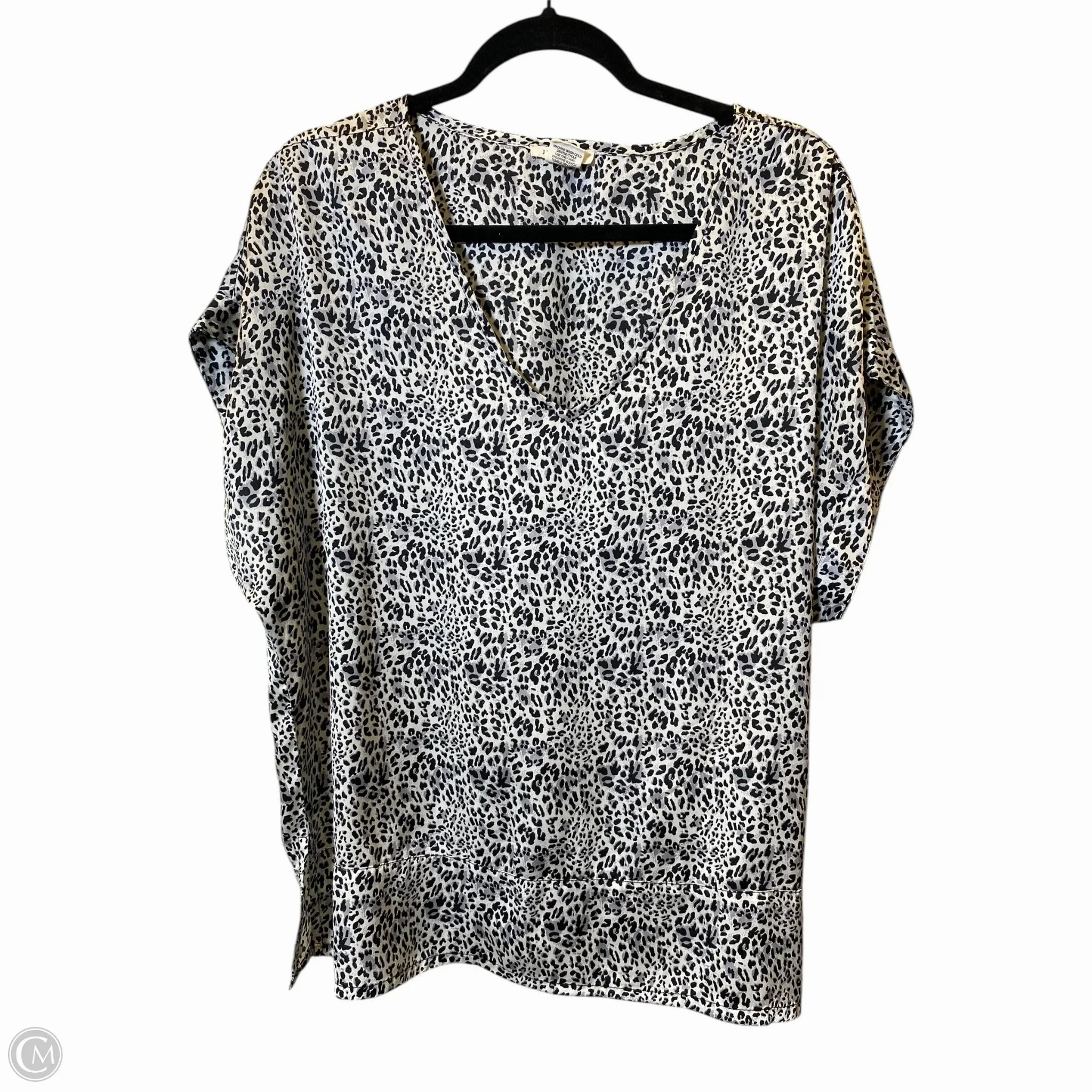 Top Short Sleeve By Clothes Mentor In Animal Print, Size: Xl