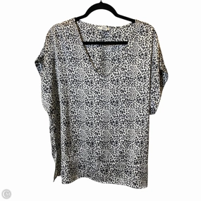 Top Short Sleeve By Clothes Mentor In Animal Print, Size: Xl