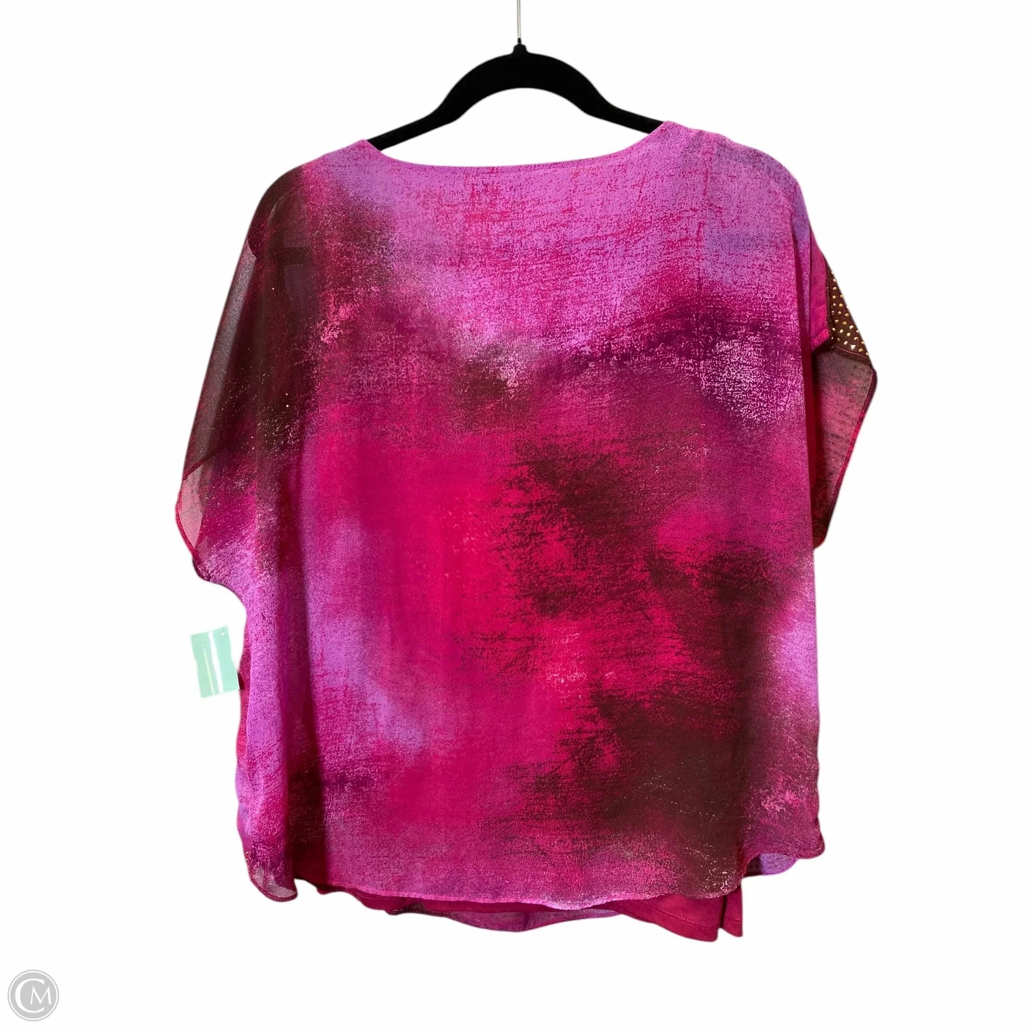 Top Short Sleeve By Clothes Mentor In Pink, Size: Xl