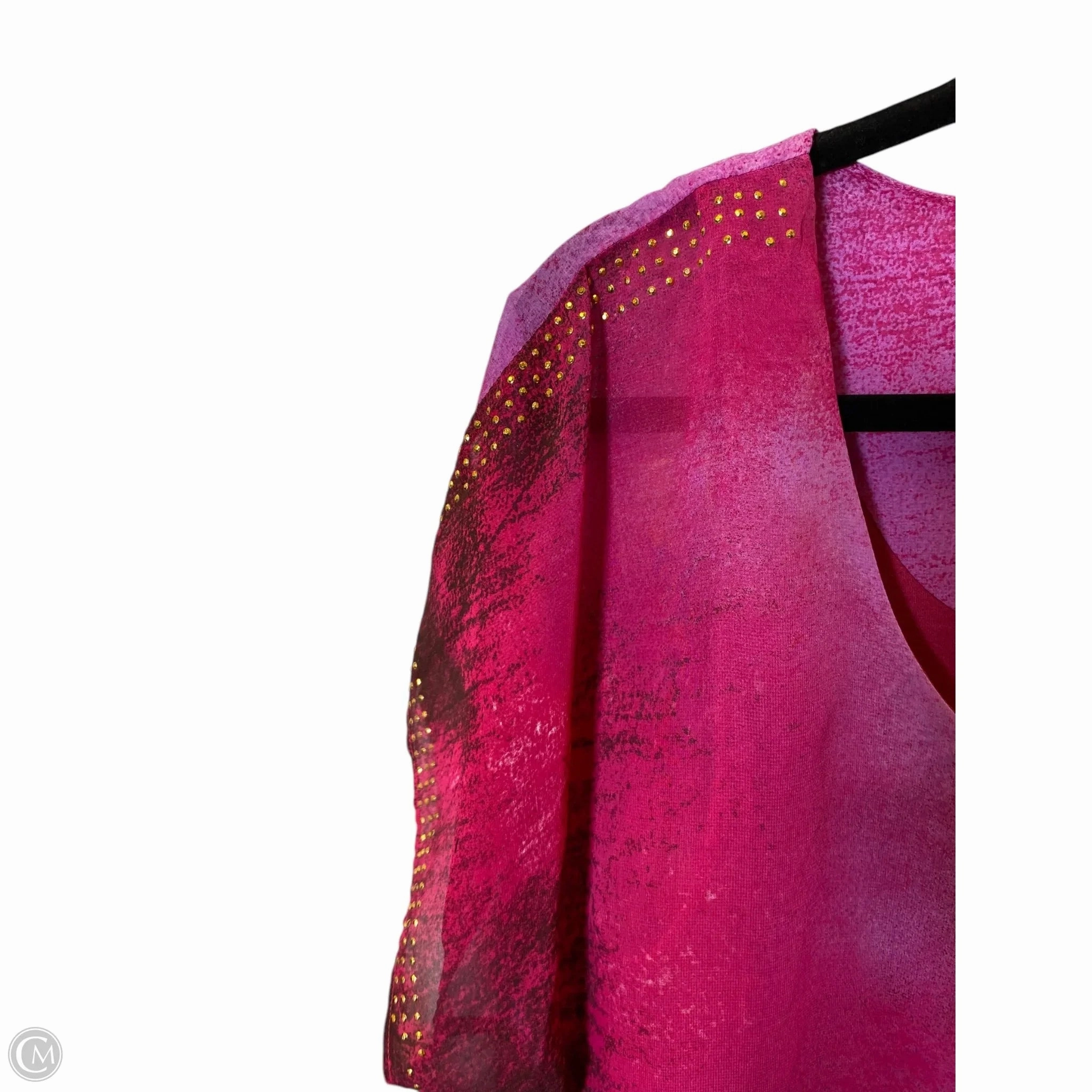 Top Short Sleeve By Clothes Mentor In Pink, Size: Xl