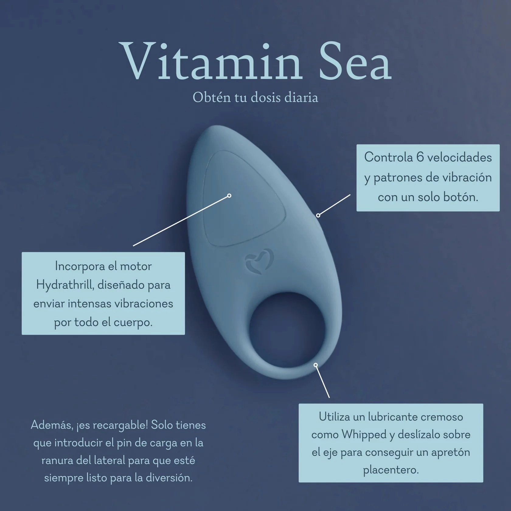 Vitamin Sea - OH MY GASM 5000 COCK RING  - BEST SELLER! - 38 LEFT! - Pure Romance