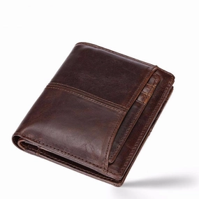 West Louis™ Leather Cowhide Money Bag Wallet