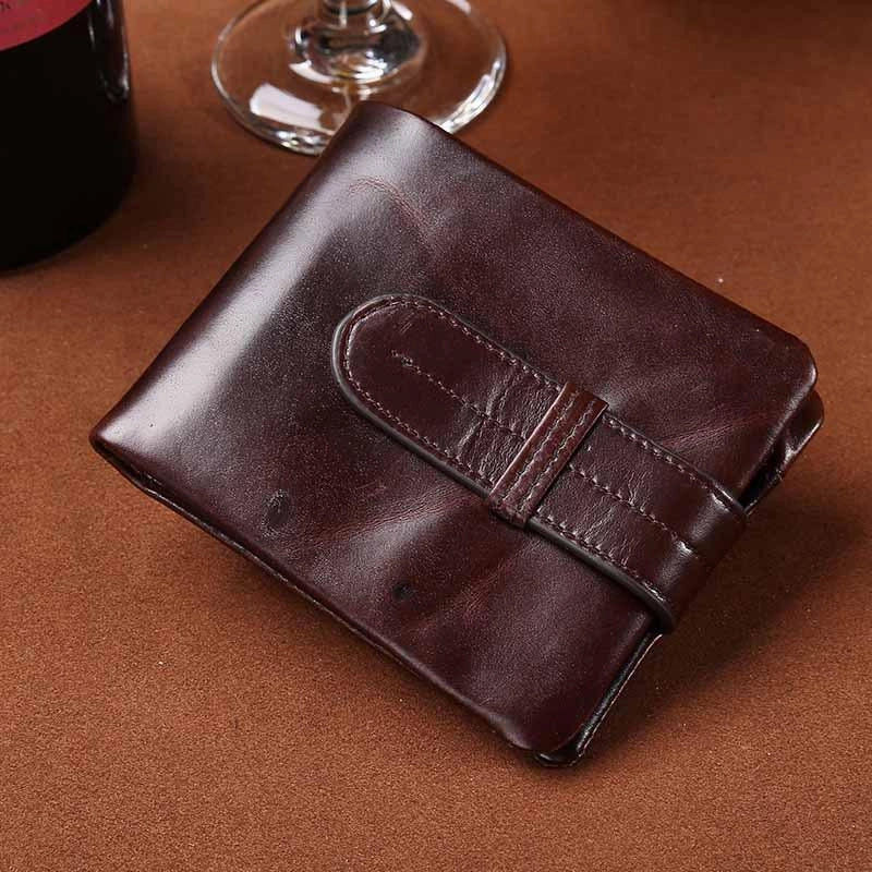 West Louis™ Oil Wax Genuine Leather Wallet