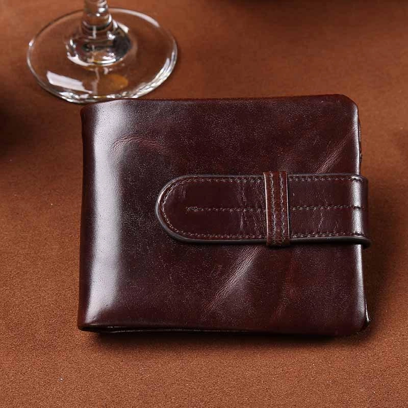 West Louis™ Oil Wax Genuine Leather Wallet