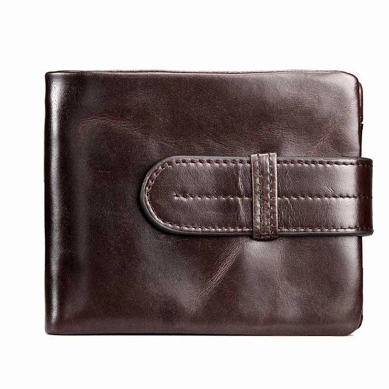 West Louis™ Oil Wax Genuine Leather Wallet