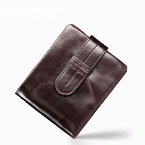 West Louis™ Oil Wax Genuine Leather Wallet