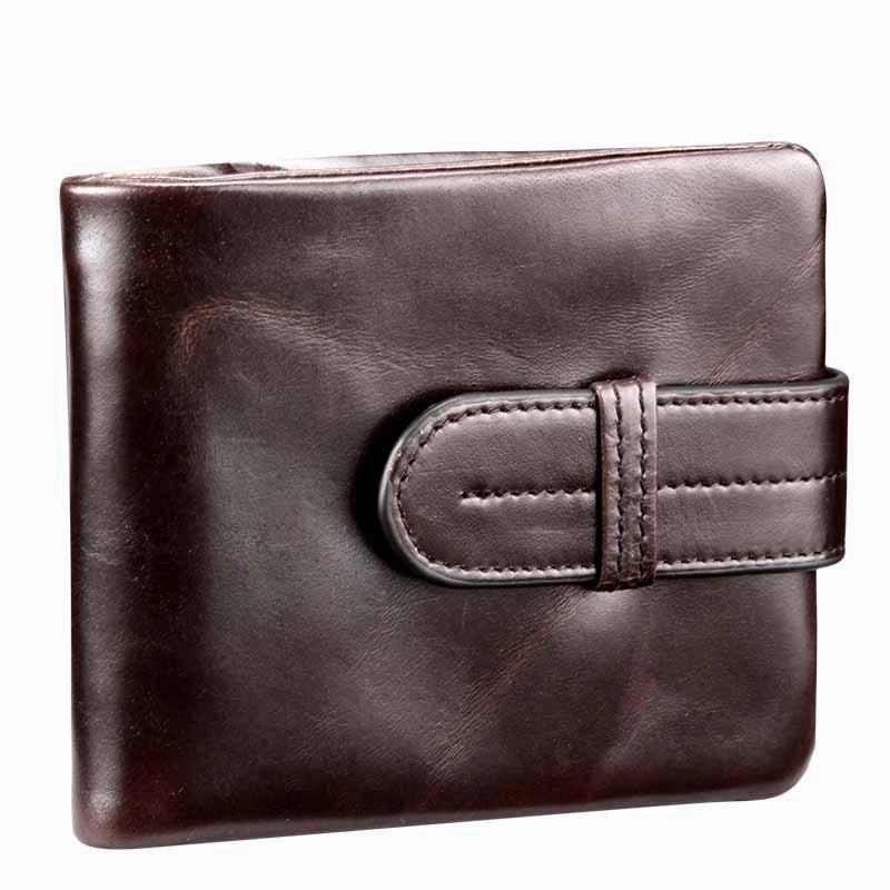 West Louis™ Oil Wax Genuine Leather Wallet