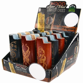 Wood Lighter Case - 12 Pieces Per Retail Ready Display 26433