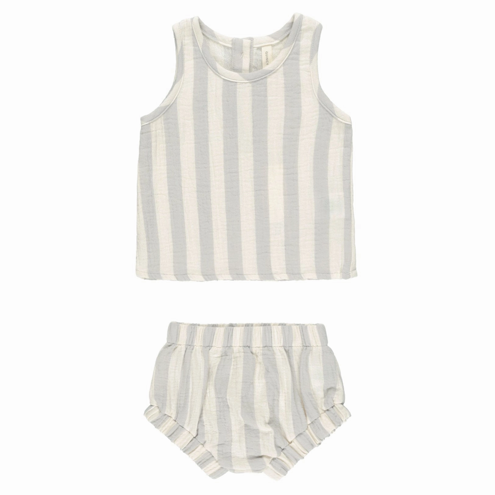 Woven Tank   Short Set - Sky Stripe