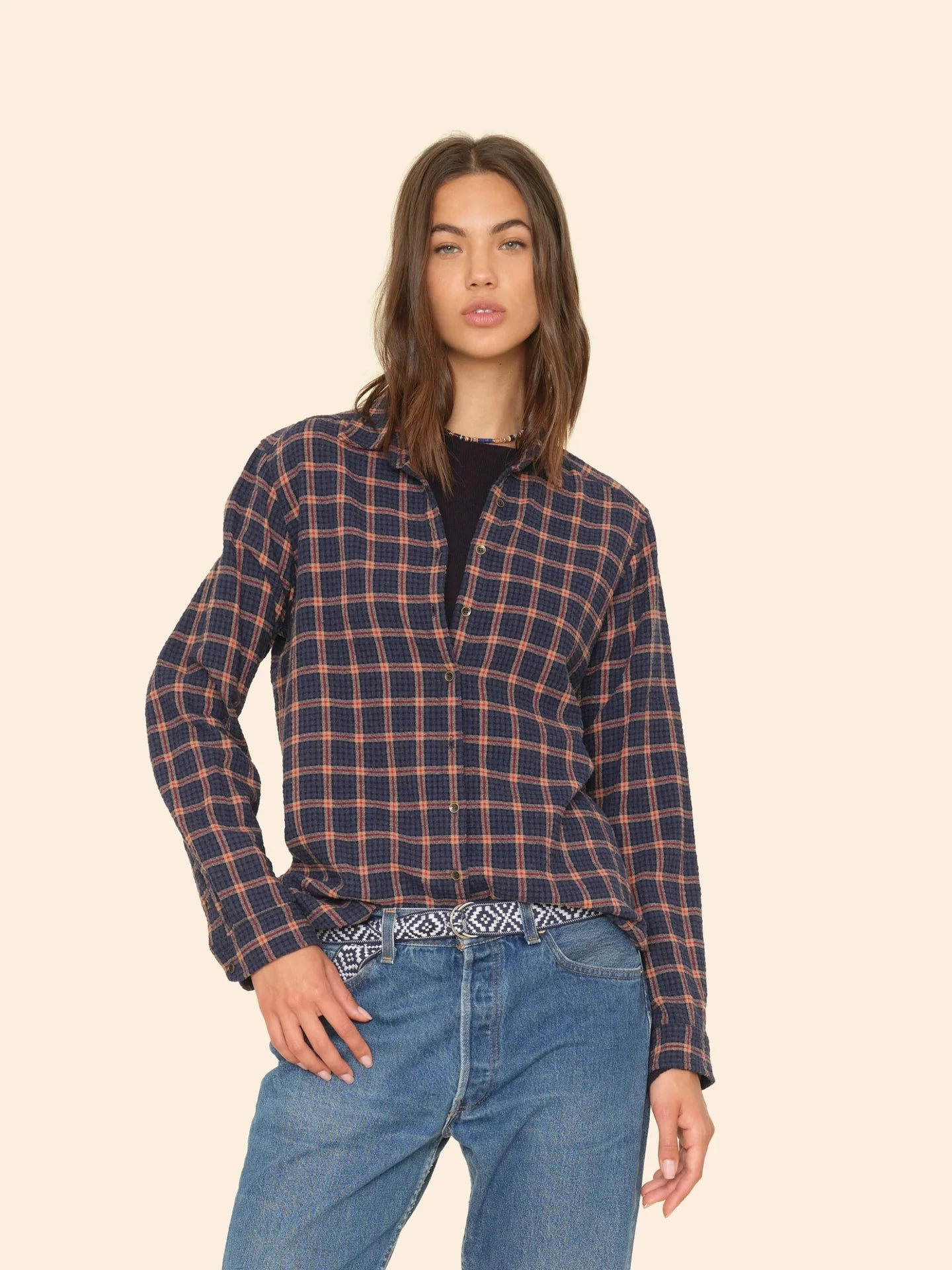 Xirena - Navy Brick Scout Shirt